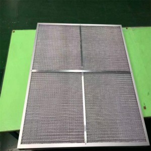 Kereskedelmi konyhai tartomány Hood Metal Mesh Grease Szűrő Naluminum Mosható Plosed Panel Pre HVAC szűrő